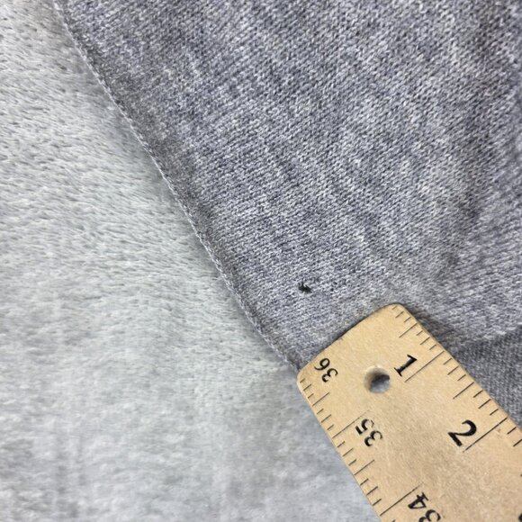 Celeste Poncho Womens One Size Blue Gray Wool Cashmere Blend Colorblock Knit - Picture 13 of 13